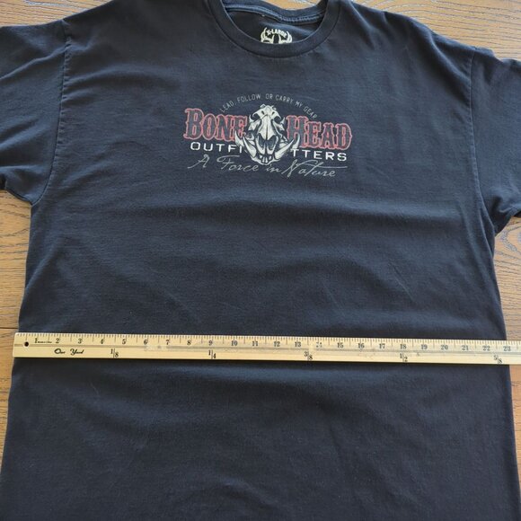 Bonehead Outfitters Razorback Recon Graphic T-Shirt cotton Black X-Large - Picture 7 of 8